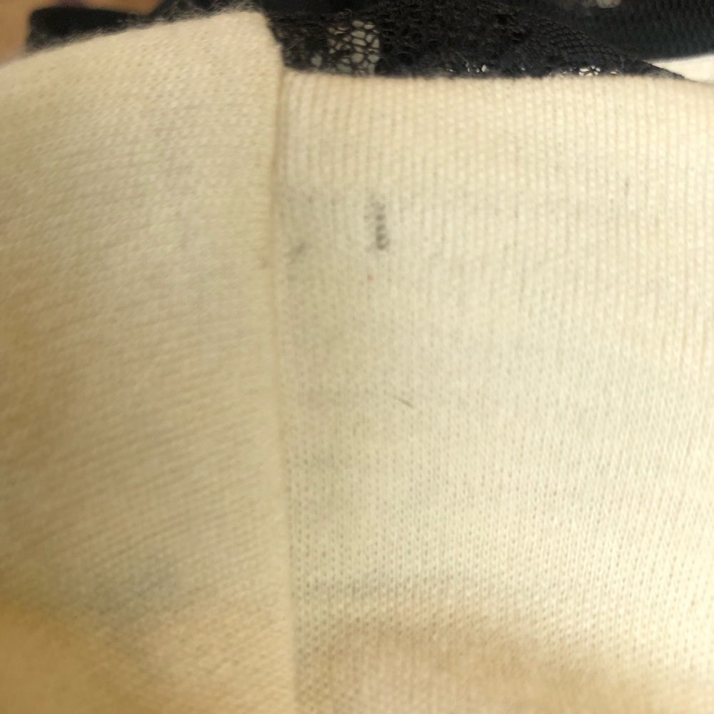 Diane Von Furstenberg Ivory Wool seduction wrap Dress w/Black Lace back size 4 - Picture 12 of 17